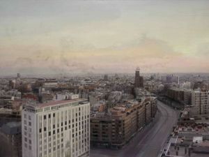 "Madrid desde Torres Blancas" (1976-1982), de Antonio López (www.revistadearte.com)